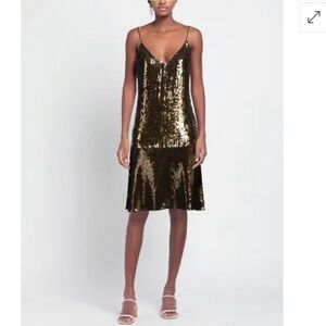 Twinset Sequin Appliqué Midi Dress size L